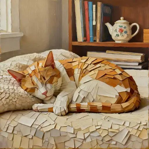 Collage Art interpreted with 3D Painting