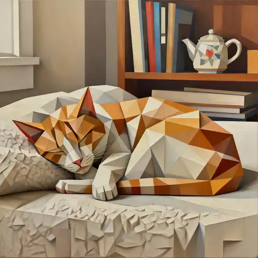 Cubism interpreted with 3D Painting