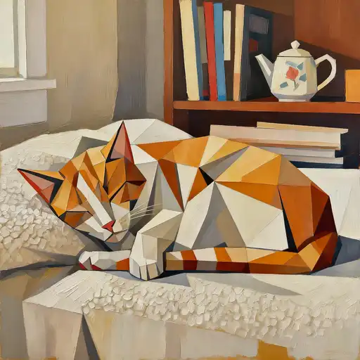 Cubism interpreted with Acrylic