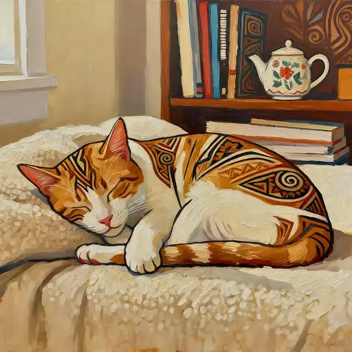 Tribal Art interpreted with Acrylic