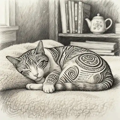 Tribal Art interpreted with Charcoal