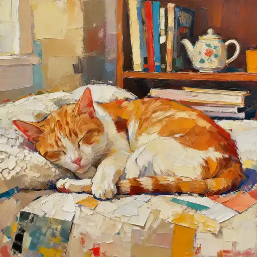 Action Painting interpreted with Collage