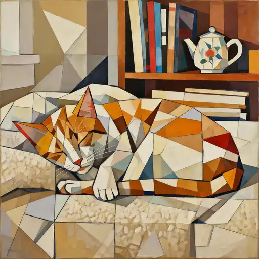 Cubism interpreted with Collage