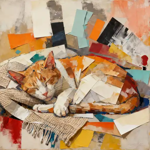 Lyrical Abstraction interpreted with Collage