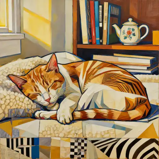 Op Art interpreted with Collage