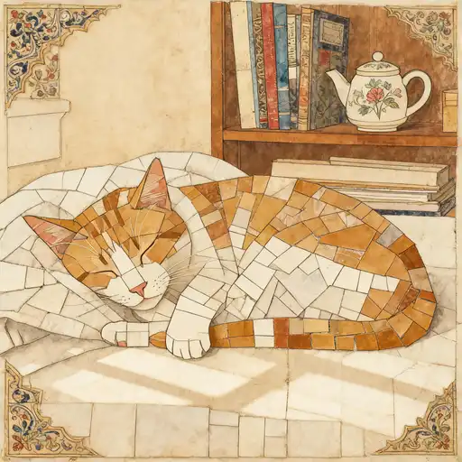 Persian Miniature interpreted with Collage