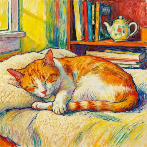 Expressionism interpreted with Colored Pencil