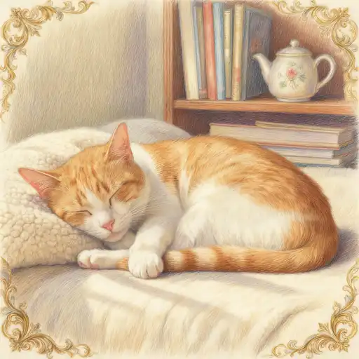 Rococo interpreted with Colored Pencil