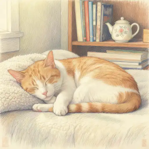 Ukiyo-e interpreted with Colored Pencil