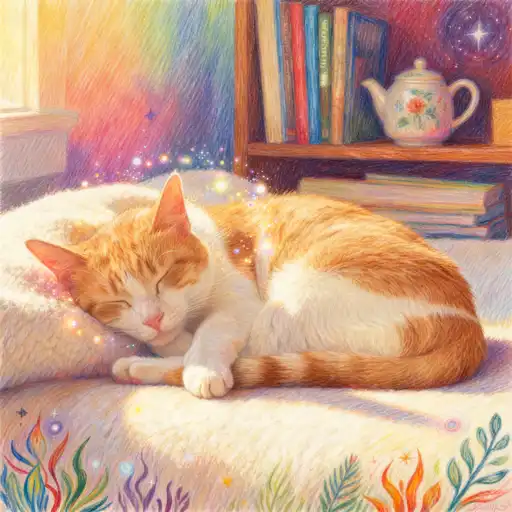 magical realism interpreted with Colored Pencil