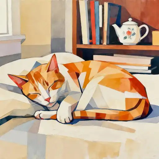 Abstract Art interpreted with Gouache