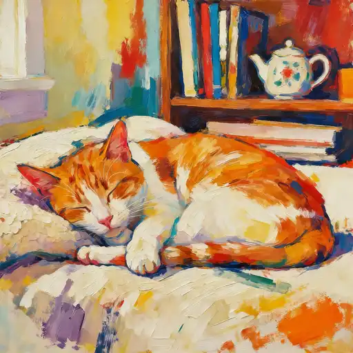 Abstract Expressionism interpreted with Gouache