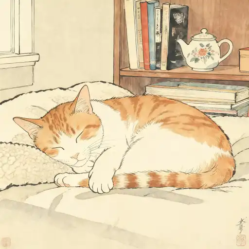 Ukiyo-e interpreted with Gouache