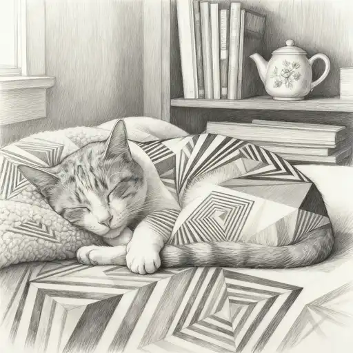 Op Art interpreted with Graphite