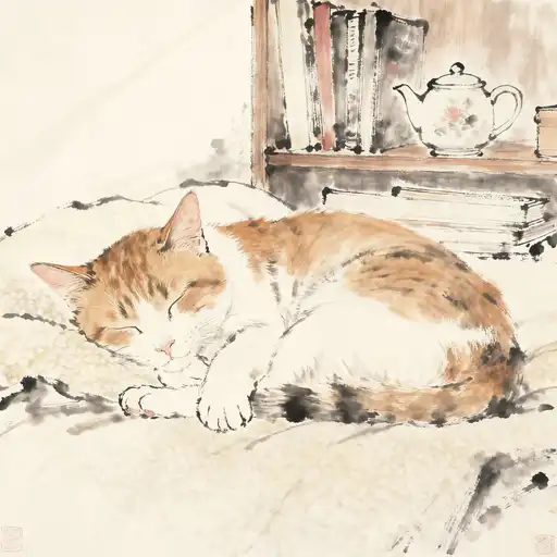 Classicism interpreted with Ink Painting