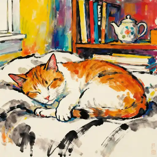 Fauvism interpreted with Ink Painting