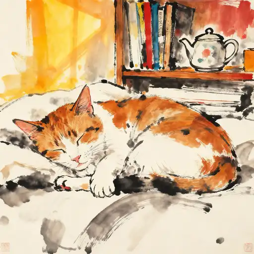 Neo-Expressionism interpreted with Ink Painting