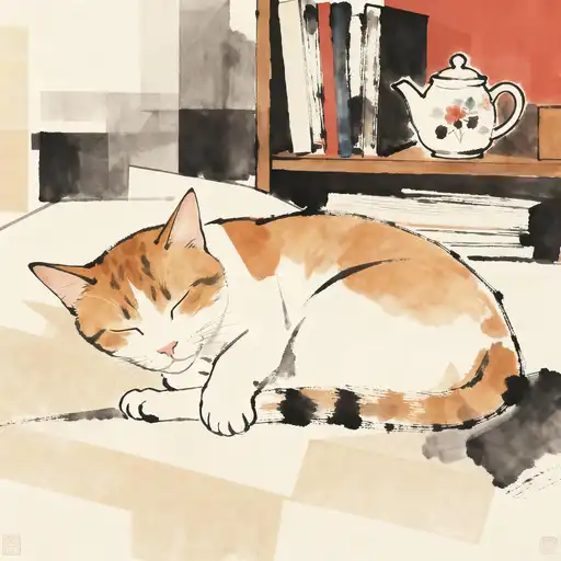 Suprematism interpreted with Ink Painting