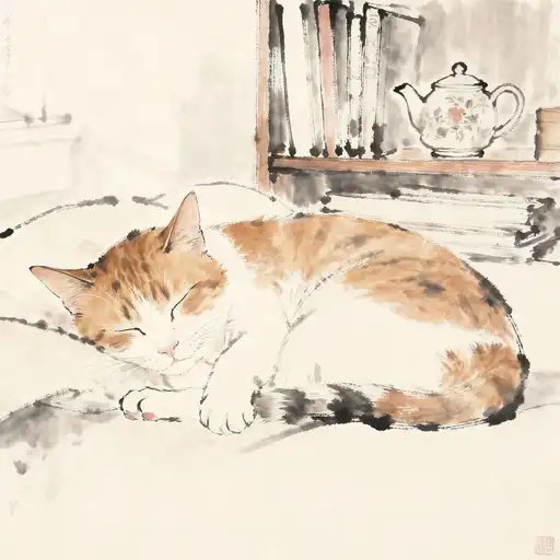 Symbolism interpreted with Ink Painting