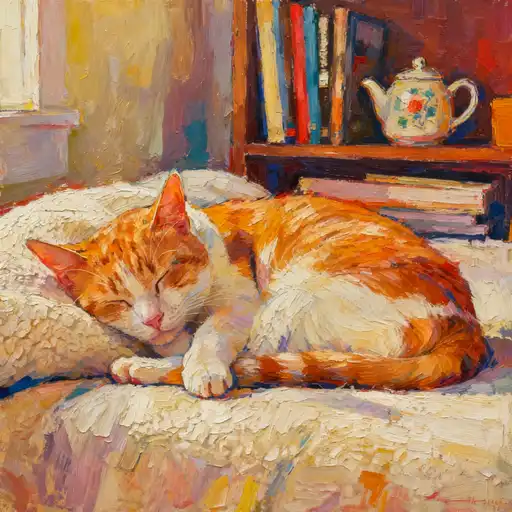 Abstract Art interpreted with Oil Painting