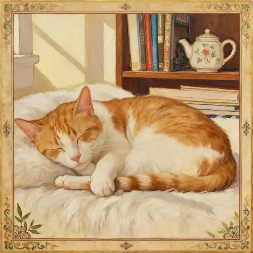 Persian Miniature interpreted with Oil Painting