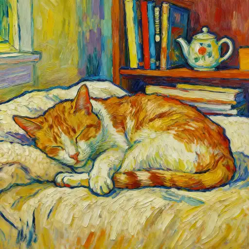 Post-Impressionism interpreted with Oil Painting