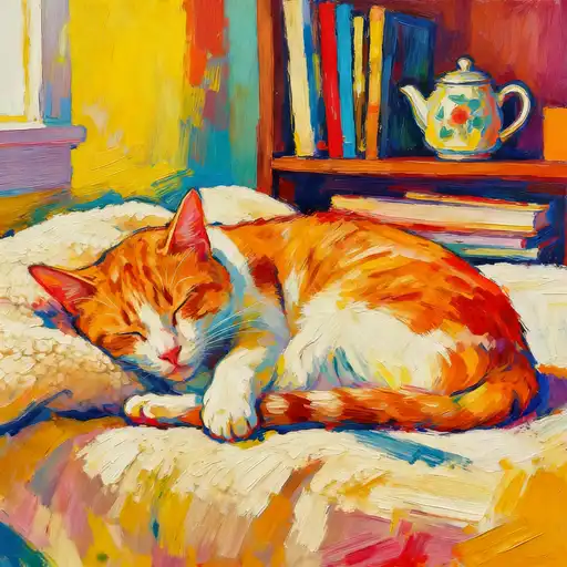 Action Painting interpreted with Poster Color