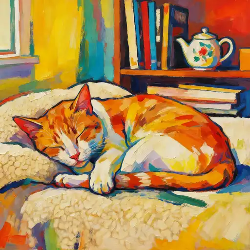 Lyrical Abstraction interpreted with Poster Color