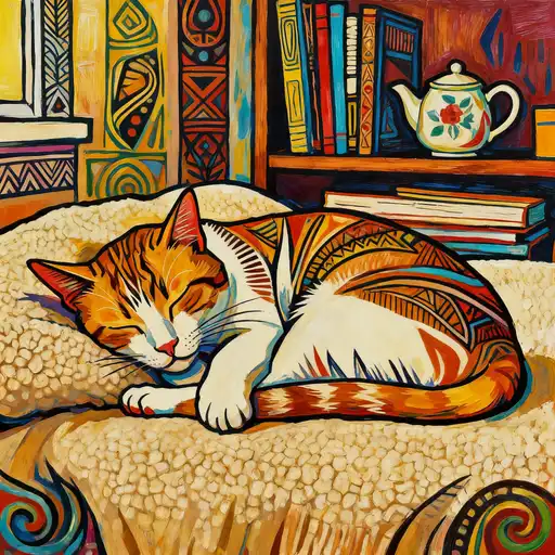 Tribal Art interpreted with Poster Color