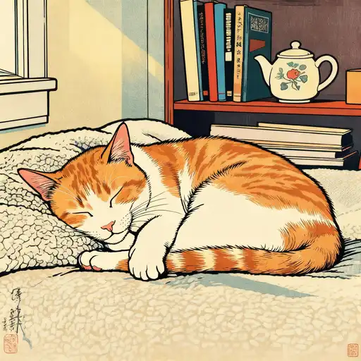 Ukiyo-e interpreted with Poster Color