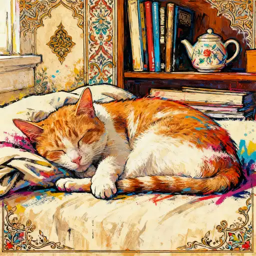 Persian Miniature interpreted with Spray Painting/Graffiti