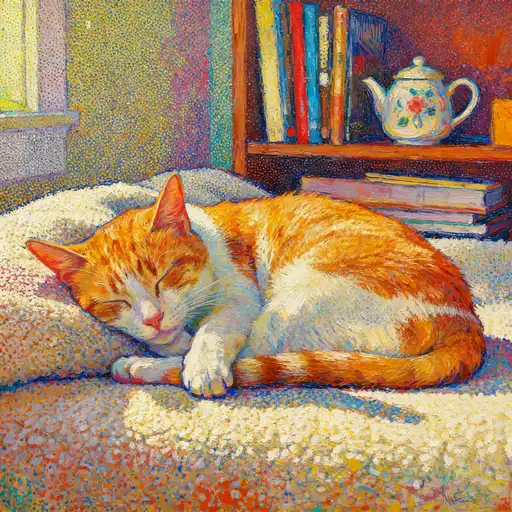 Pointillism / Divisionism interpreted with Spray Painting/Graffiti