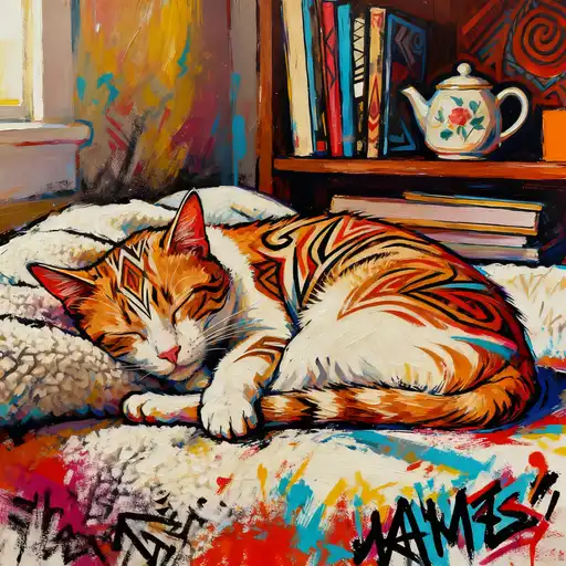 Tribal Art interpreted with Spray Painting/Graffiti