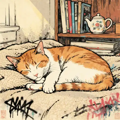 Ukiyo-e interpreted with Spray Painting/Graffiti