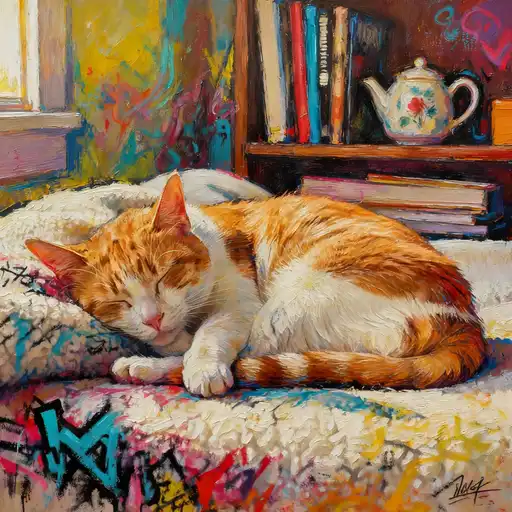 magical realism interpreted with Spray Painting/Graffiti