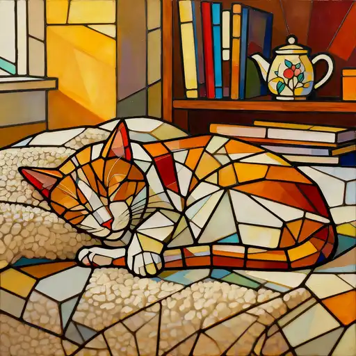 Abstract Art interpreted with Stained Glass