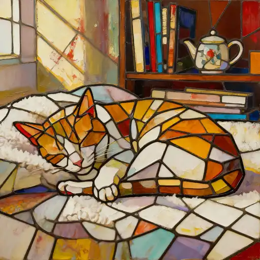 Informalism / Art Informel interpreted with Stained Glass