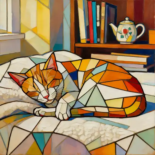 Lyrical Abstraction interpreted with Stained Glass