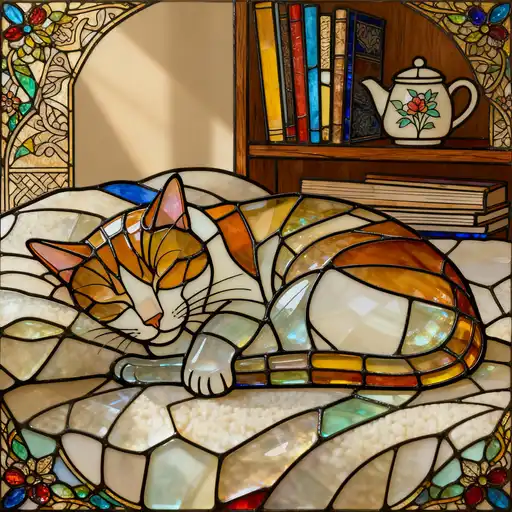 Persian Miniature interpreted with Stained Glass