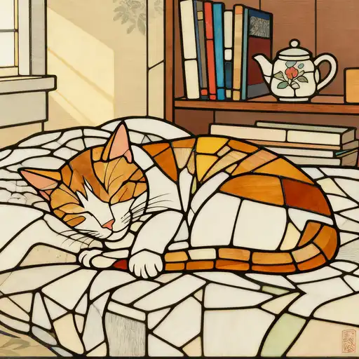 Ukiyo-e interpreted with Stained Glass