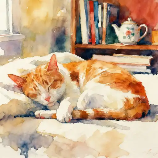 Abstract Expressionism interpreted with Watercolor