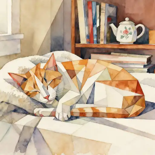 Cubism interpreted with Watercolor