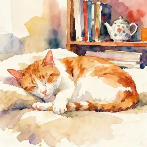 Lyrical Abstraction interpreted with Watercolor