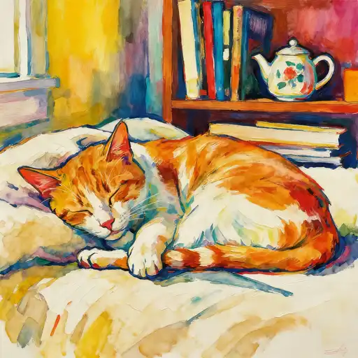 Neo-Expressionism interpreted with Watercolor