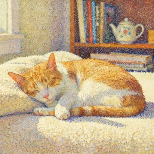 Pointillism / Divisionism interpreted with Watercolor