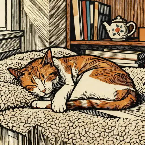 Constructivism interpreted with Woodcut