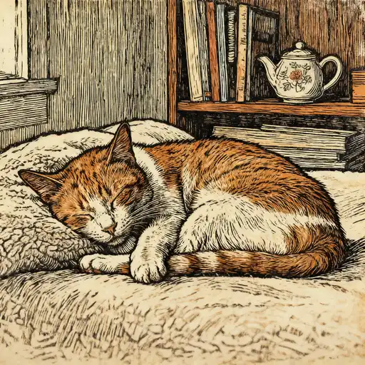 Impressionism interpreted with Woodcut